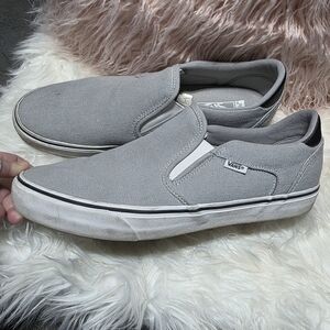Vans Light Gray Men's Slip-On Shoes